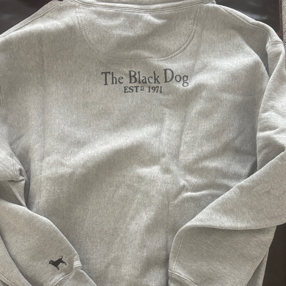 BLACK DOG Gray Hoodie. Like new and only worn 1x! - Picture 2 of 3